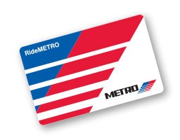 RideMETRO Fare Card graphic